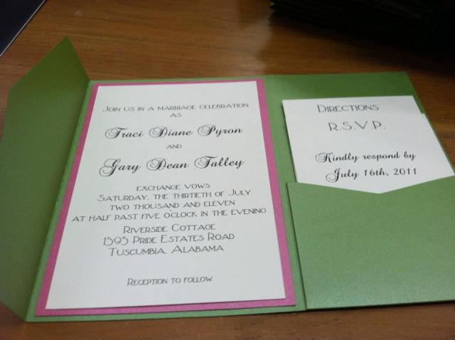  I'm extremely partialthis was MY wedding invitation